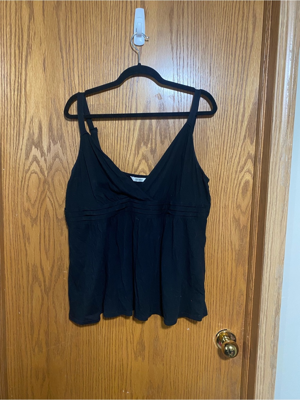 Black babydoll top